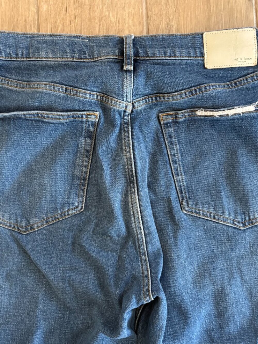 Rag & Bone Peyton High Rise Bootcut Jeans Women's 30 Blue Denim City Western - Picture 9 of 12
